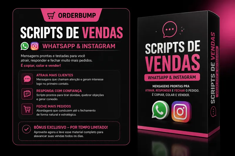 Scripts de vendas para WhatsApp e Instagram